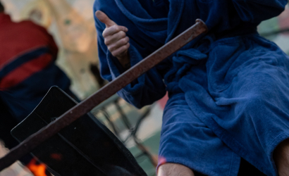 Kurbulē uz upi. Foto: Aija Valtmane56