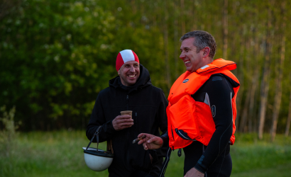 Kurbulē uz upi. Foto: Aija Valtmane58