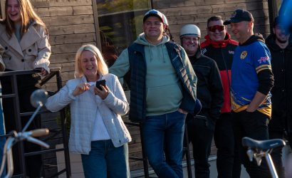 Kurbulē uz upi. Foto: Aija Valtmane95