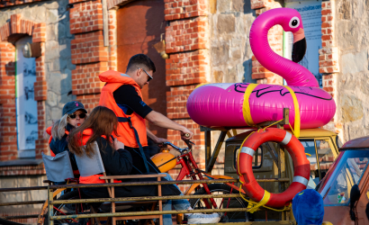 Kurbulē uz upi. Foto: Aija Valtmane109