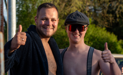 Kurbulē uz upi. Foto: Aija Valtmane113