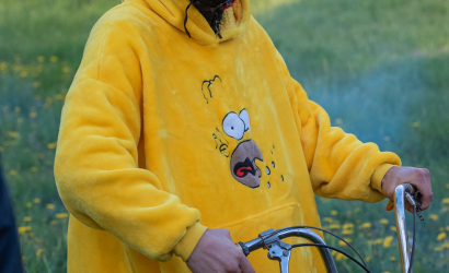 Kurbulē uz upi. Foto: Aija Valtmane158