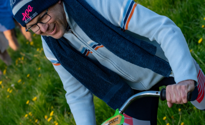 Kurbulē uz upi. Foto: Aija Valtmane172