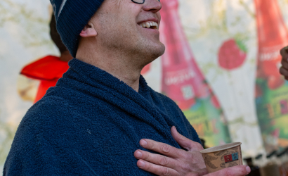 Kurbulē uz upi. Foto: Aija Valtmane199