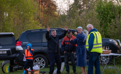 Kurbulē uz upi. Foto: Aija Valtmane290